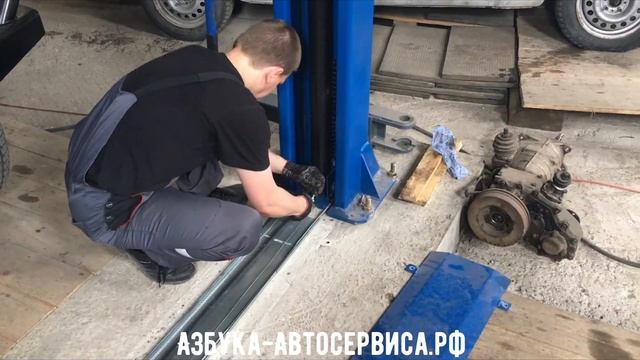 Ремонт гидроцилиндров на электрогидравлических подъемниках от компании Азбука Автосервиса смотреть онлайн