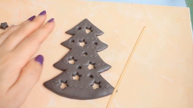 DIY: Елочка своими руками из полимерной глины / Видео мастер класс / Polymer clay herringbone смотреть онлайн