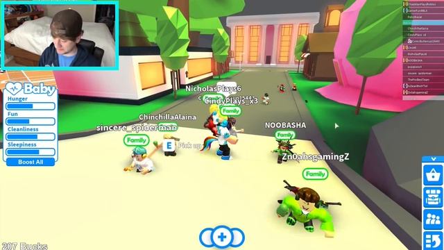 11 BABIES AND COUNTING! ROBLOX ADOPT ME GAME - MY HUGE FAMILY смотреть онлайн