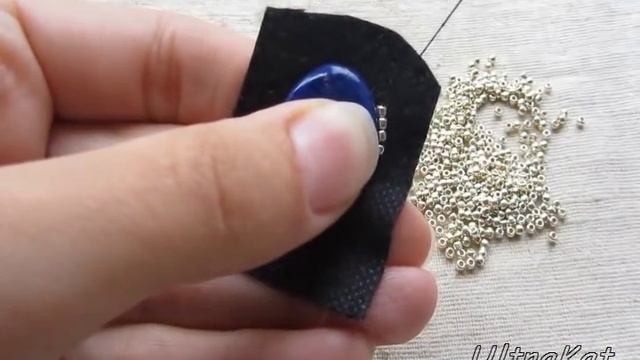 МК вышивка кабошона часть1 смотреть онлайн