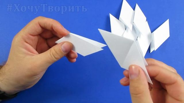 Как сделать сюрикен из бумаги -Оригами сюрикен смотреть онлайн