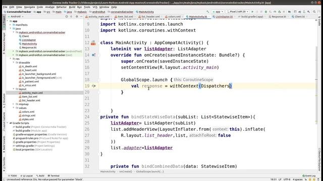 Coronavirus COVID19 Tracker Android App Project |Android Kotlin | PART 10 | Final Video out| The En смотреть онлайн