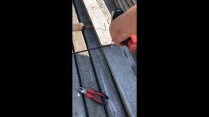 Установка закладных на бетонные столбики