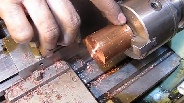 Точение медных переходников смотреть онлайн