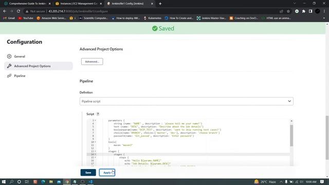 How to write Jenkins PIPELINE | Parameters | PART -2 | Telugu смотреть онлайн