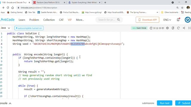Leetcode 535 Encode and Decode TinyURL - Implemented encoding, decoding using Java's Random class смотреть онлайн