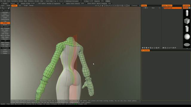 [ZBrush] Module 7 - Game Character Creation - 4. Body Retopology Time Lapse смотреть онлайн