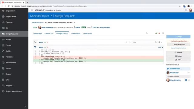 Merge Conflict Resolution with Oracle Visual Builder Studio смотреть онлайн