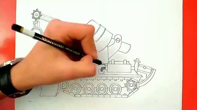 Как нарисовать танк механик || How to draw a mechanic tank? смотреть онлайн