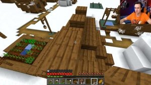 Minecraft / ВЫЖИВАНИЕ В ЗОМБИ ДЕРЕВНЕ ЗИМОЙ / Часть 1