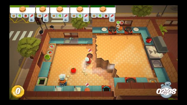 Прохождение (Стрим) с сыном и женой Overcooked # 1