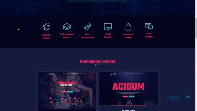 Acidum - DJ, Dance and Disco Night Club and Music WordPress Theme смотреть онлайн