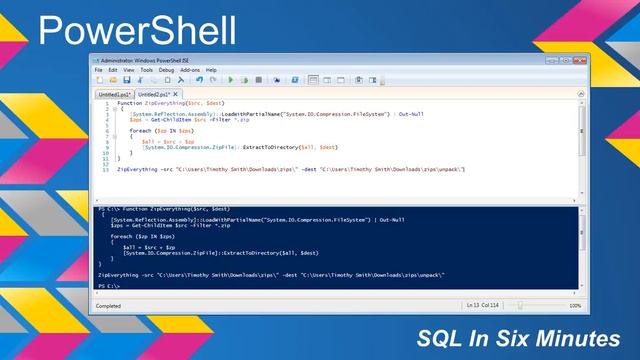 PowerShell: Unzip Multiple Zip Files To A Directory смотреть онлайн