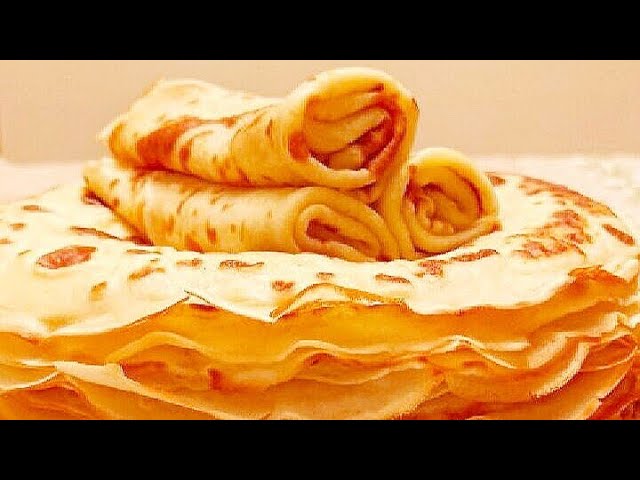 Блинчики. Этот ДЕСЕРТ приготовлен на Молоке. Тонкие и Очень ВКУСНЫЕ! Не все умеют!.mp4 смотреть онлайн