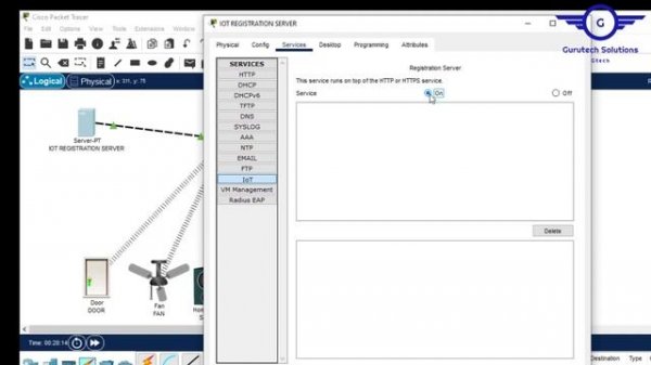 Configure IoT Registration Server using Cisco Packet Tracer