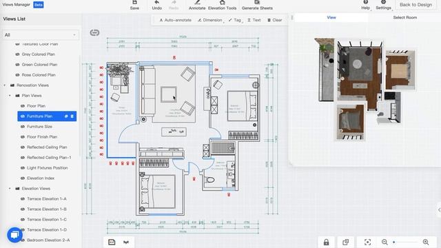 Coohom Basics | How to Generate Construction Drawing in Coohom | Interior Design смотреть онлайн