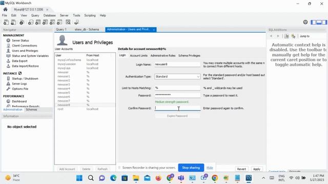 Create Database and user in mysql workbench || MYSQL WORKBENCH Tutorial for bigginers 2023 смотреть онлайн