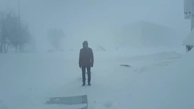 Буран. метель. Караганда Актас. Всё замело. смотреть онлайн