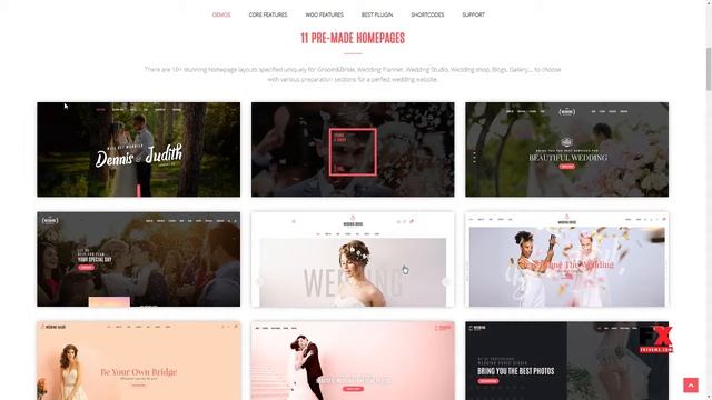 Wedding - All in One WordPress Theme Ethelred Cedar смотреть онлайн