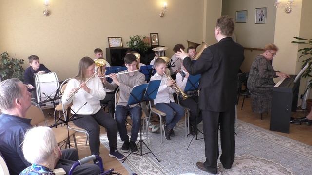 Духовой оркестр ДМШ №1 и ДТД и Ю №2.  Баснер "На безымянной высоте".