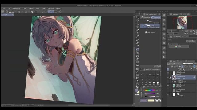 【 N a h i d a 】 // CLIP STUDIO PAINT Speedpaint смотреть онлайн