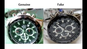 Casio Edifice EF-539D-1AV Genuine vs Fake