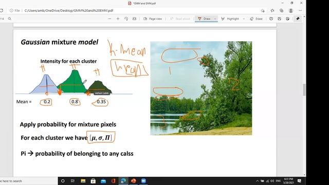 GMM and EM | soft cluster | computer vision شرح عربي смотреть онлайн