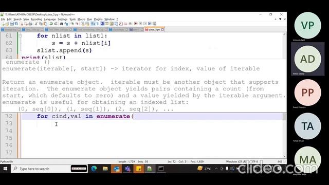 Python Nested List and List Comprehension live class смотреть онлайн