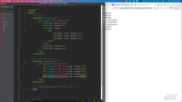 Bootstrap | Lists смотреть онлайн