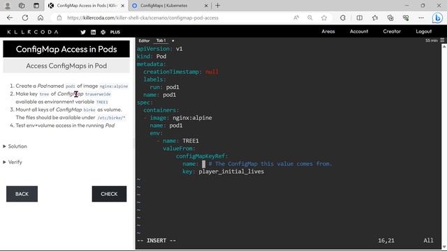 Certified Kubernetes Administrator (CKA) Exam Practice Questions -2023 Part 23 - ConfigMap смотреть онлайн
