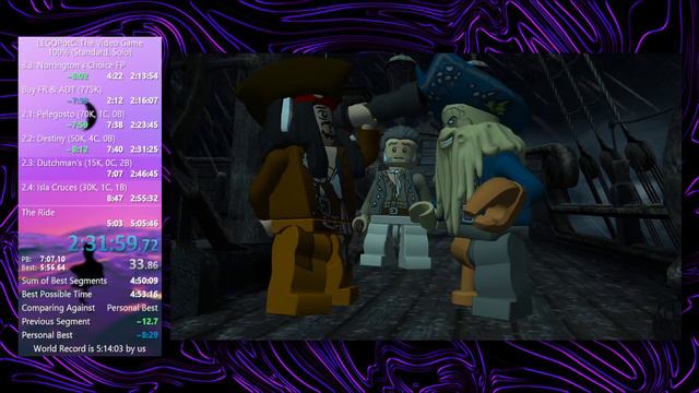 [Former WR] LEGO Pirates of the Caribbean 100% Speedrun in 5:00:47 смотреть онлайн