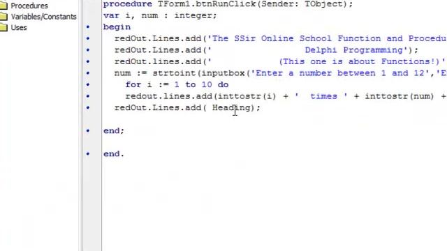Functions 1 - Delphi смотреть онлайн