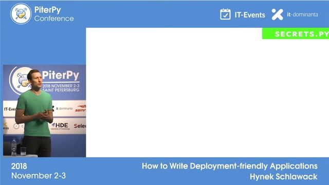 [RUS] Hynek Schlawack: "How to Write Deployment-friendly Applications" / #PiterPy смотреть онлайн