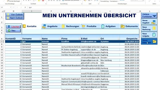 Excel Tool für Kleinunternehmen: Kundenverwaltung (CRM) смотреть онлайн