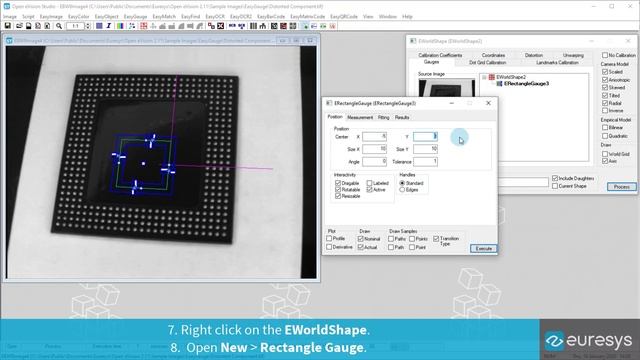 Measuring a rectangle in a distorted image (V126ET) смотреть онлайн