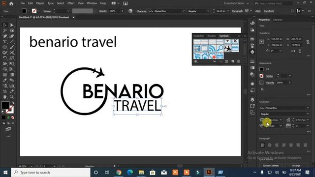 How to create travel logo design in adobe illustrator||logo maker online||business logo||Rasheed RG смотреть онлайн