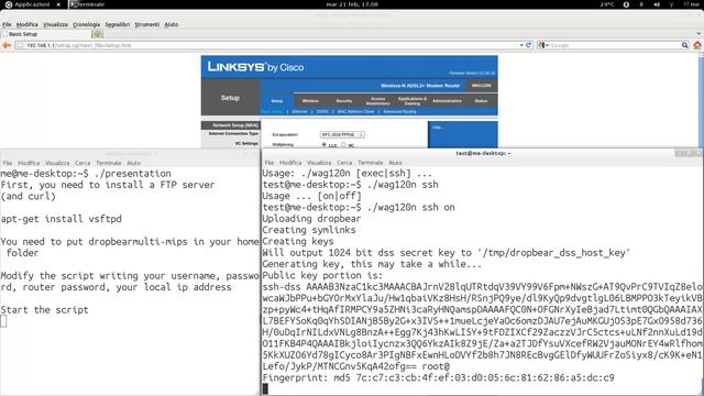 SSH on Linksys WAG120N смотреть онлайн