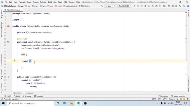 Android Studio Java - Android Studio İle SQLite Kullanımı - 1 смотреть онлайн