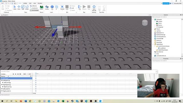'C' to Crouch Animation tutorial on ROBLOX STUDIO. (R15). смотреть онлайн