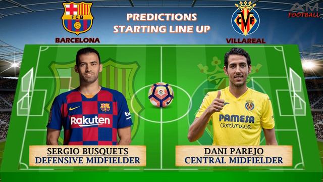 Predictions Starting Line Up BARCELONA vs VILLAREAL La Liga Spain Matchday 2 september 2020 смотреть онлайн