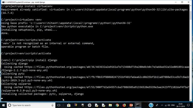 django installation part 1 смотреть онлайн