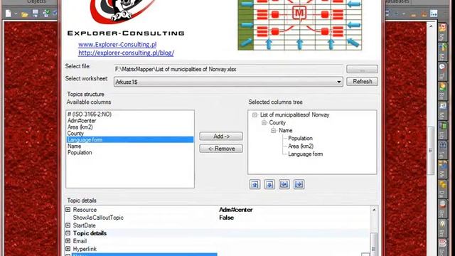 import: MS Excel into Mindjet MindManager example - List of municipalities of Norway.mpg смотреть онлайн