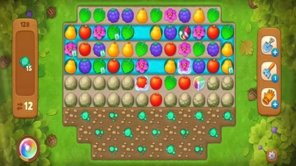 Gardenscapes Hard Level 128 Gameplay iOS Android