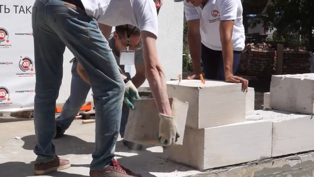 Практическое обучение строительству из газобетона