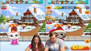 Сборник! Новогодние серии в игре Том за золотом! Санта Том против Эльфа Анджэлы от Каталекс!