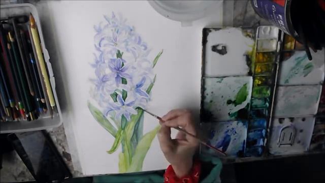 Painting May Flowers - Studio Vlog смотреть онлайн