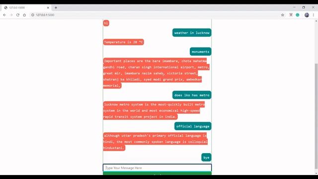 Tourist Chatbot using Python смотреть онлайн