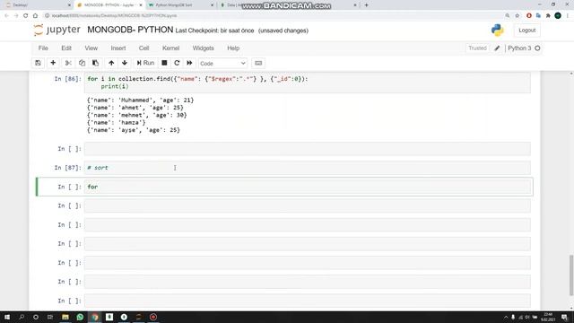 Sort (Sıralama) Sorgusu - Python MongoDB Dersleri смотреть онлайн