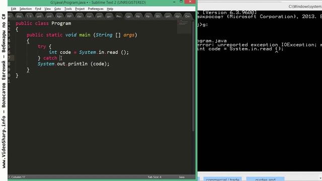 Java - Ввод данных - Ввод символа смотреть онлайн