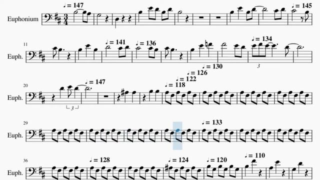 Euphonium Sheet Music: How to play Je te laisserai des mots by Patrick Watson смотреть онлайн